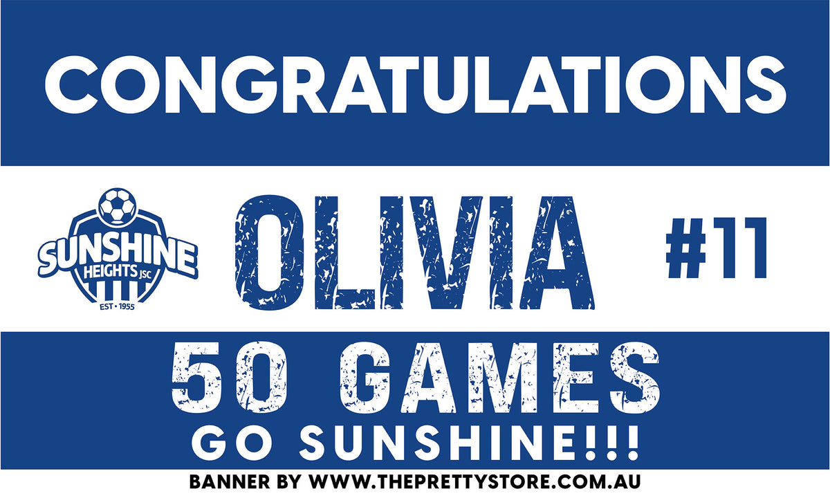 Sports Milestone Banner - Sunshine Heights JSC