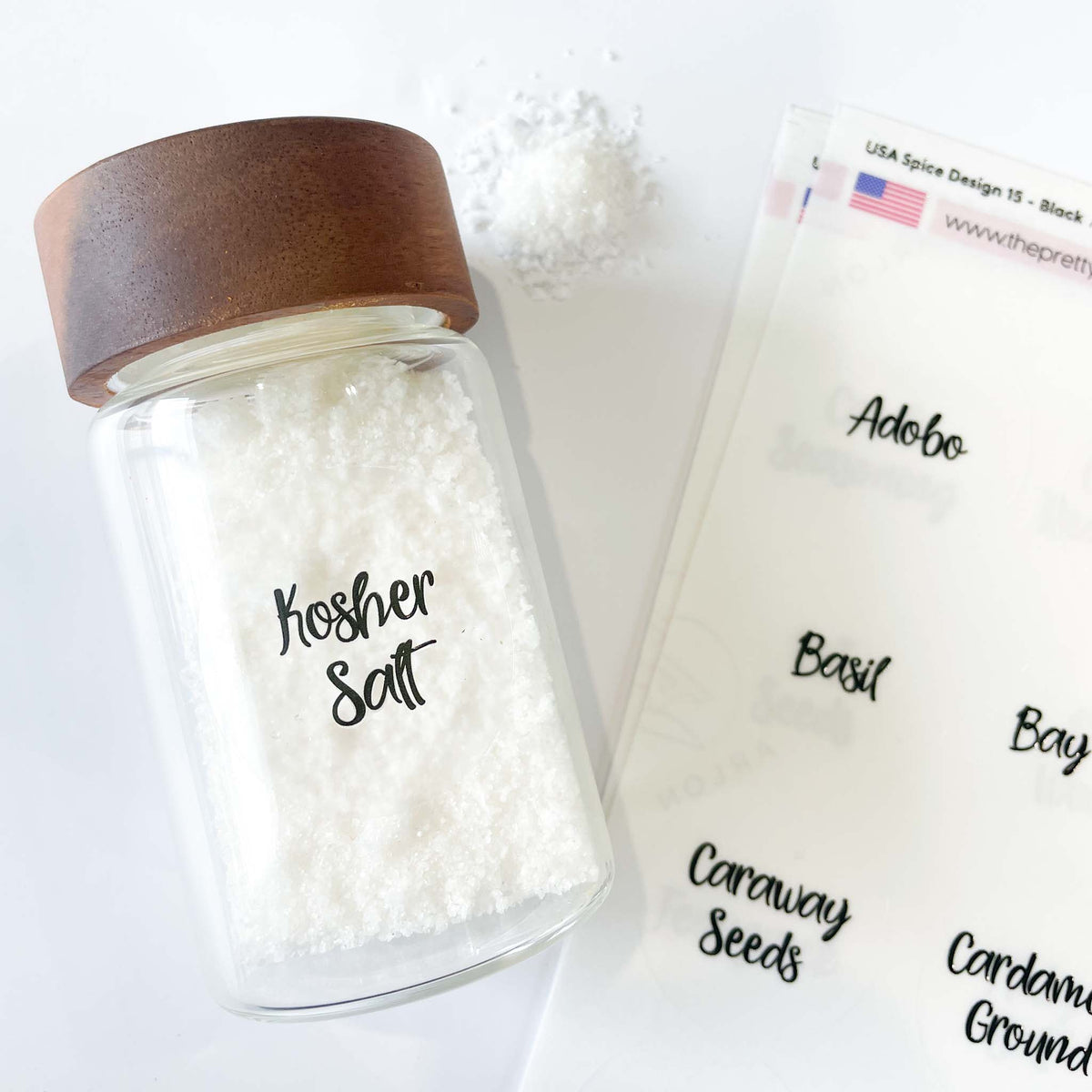 USA Spice Jar Label Set – Design 15