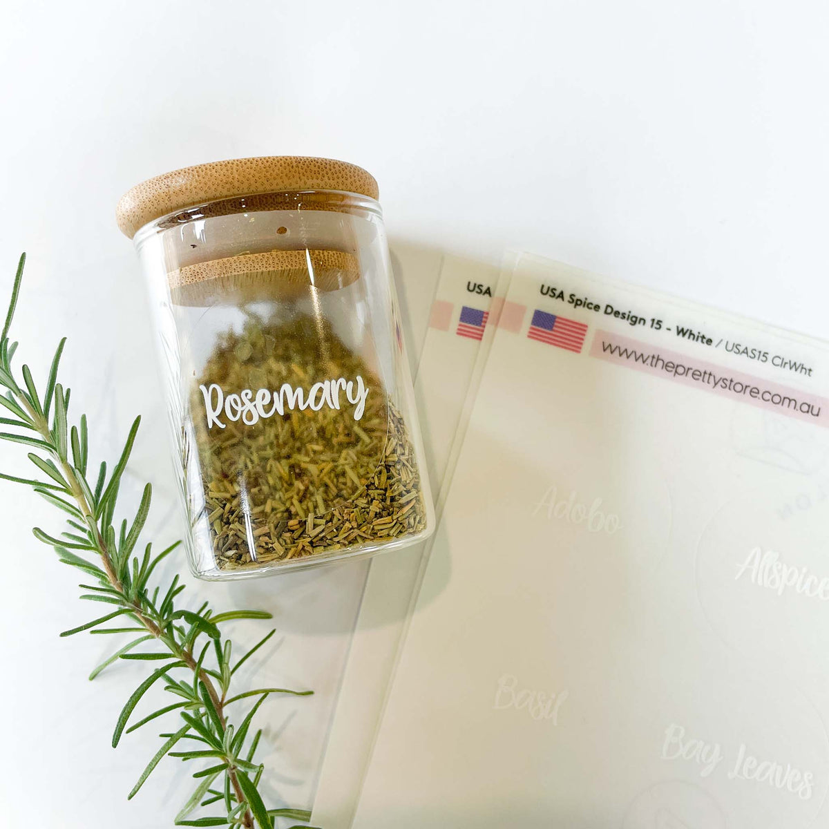 USA Spice Jar Label Set – Design 15