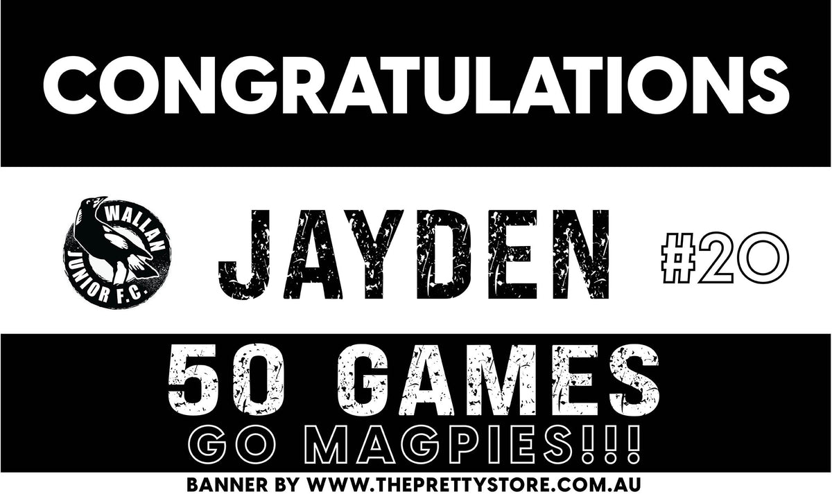 Sports Milestone Banner Kit - Wallan FC