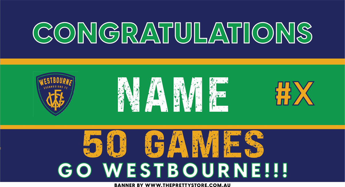 Sports Milestone Banner - Westbourne Grammarians