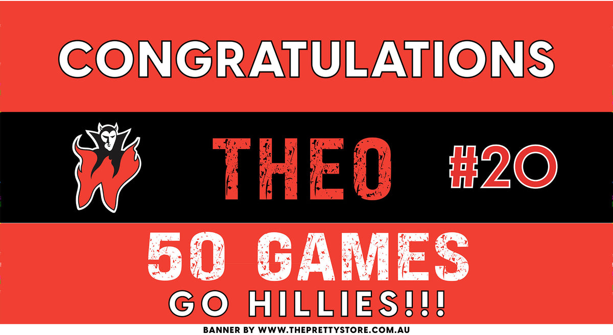 Sports Milestone Banner - White Hills FC