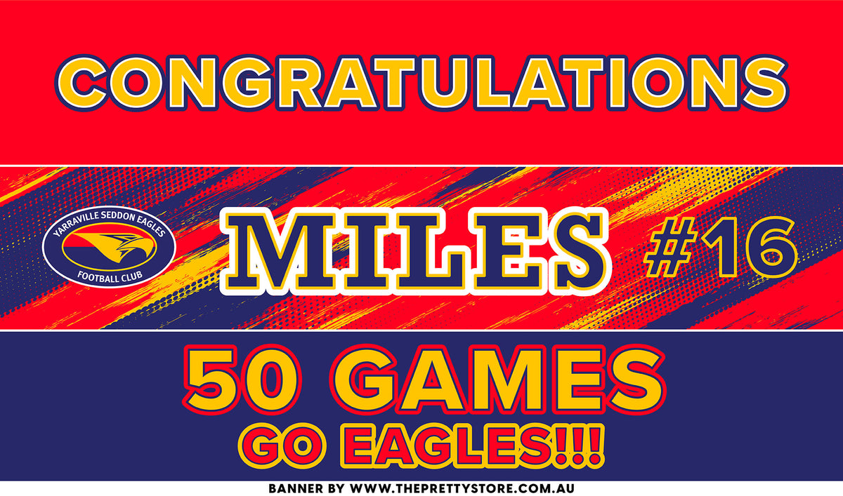 Sports Milestone Banner - Yarraville Seddon Eagles FC [Dynamic Style]
