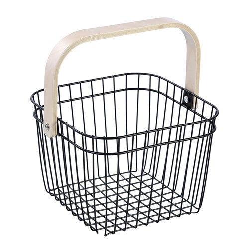 Wire Storage Basket - Black