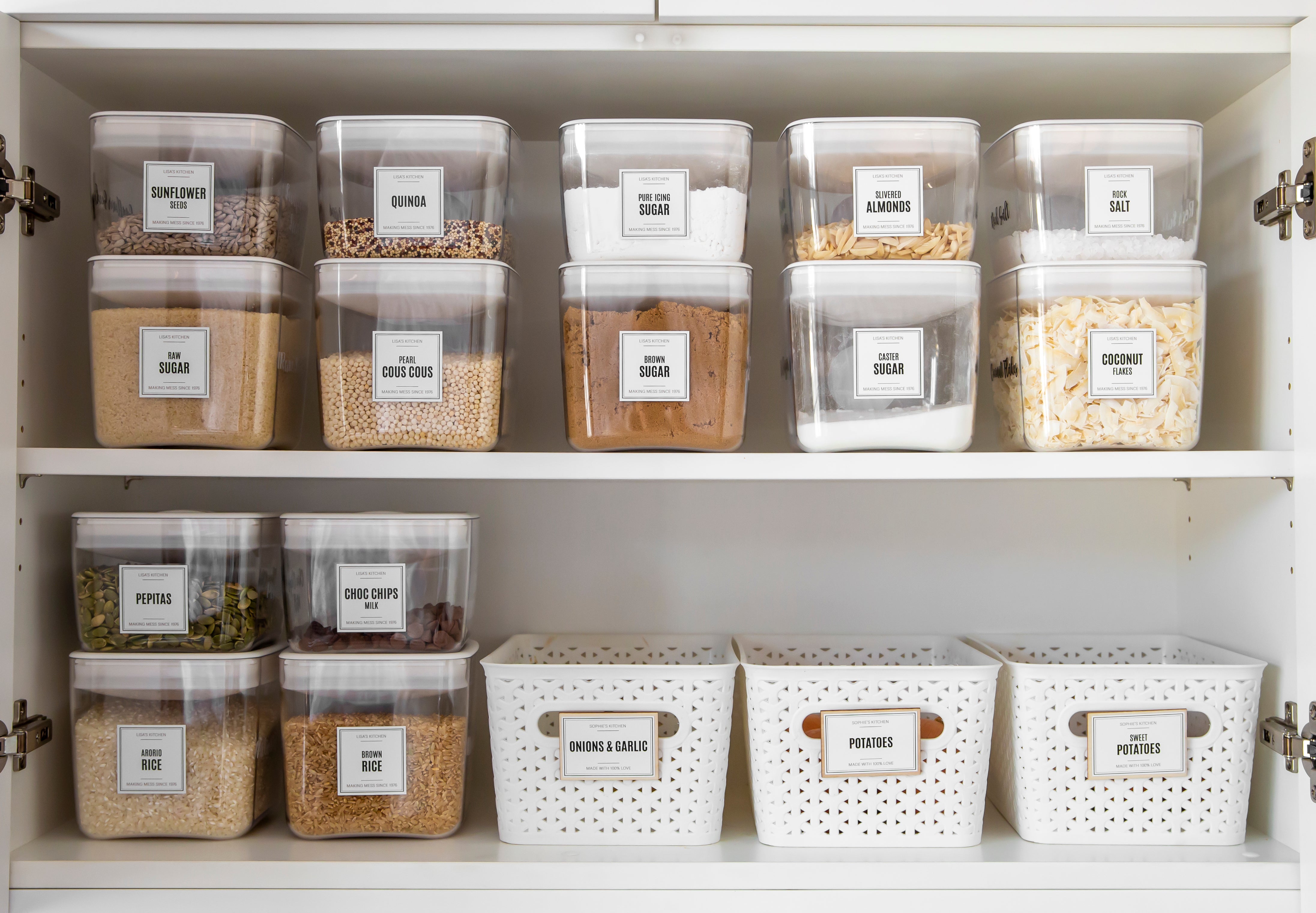 Click Clack Pantry Cube Storage Solutions Pretty Pantry The