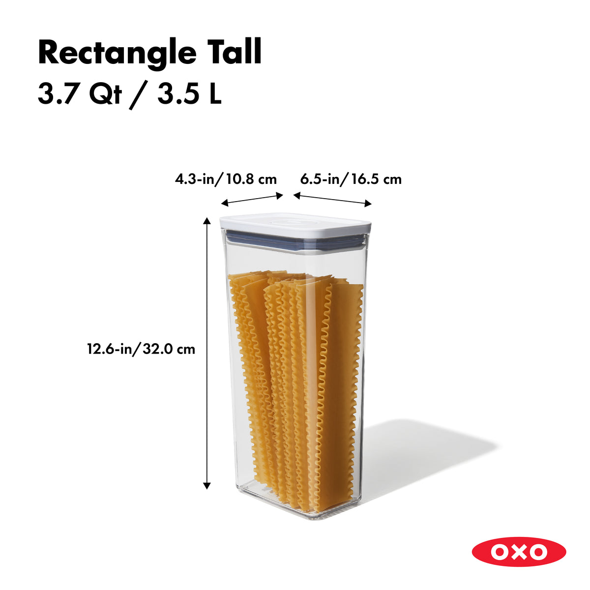 OXO Good Grips Pop 2.0 Rectangle, Tall - 3.5L