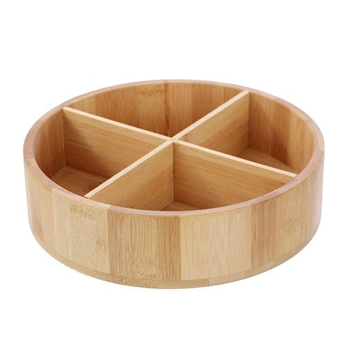 Bamboo 4 Section Lazy Susan/Turntable