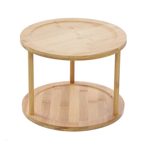 Bamboo Two Tiered Lazy Susan/Turntable