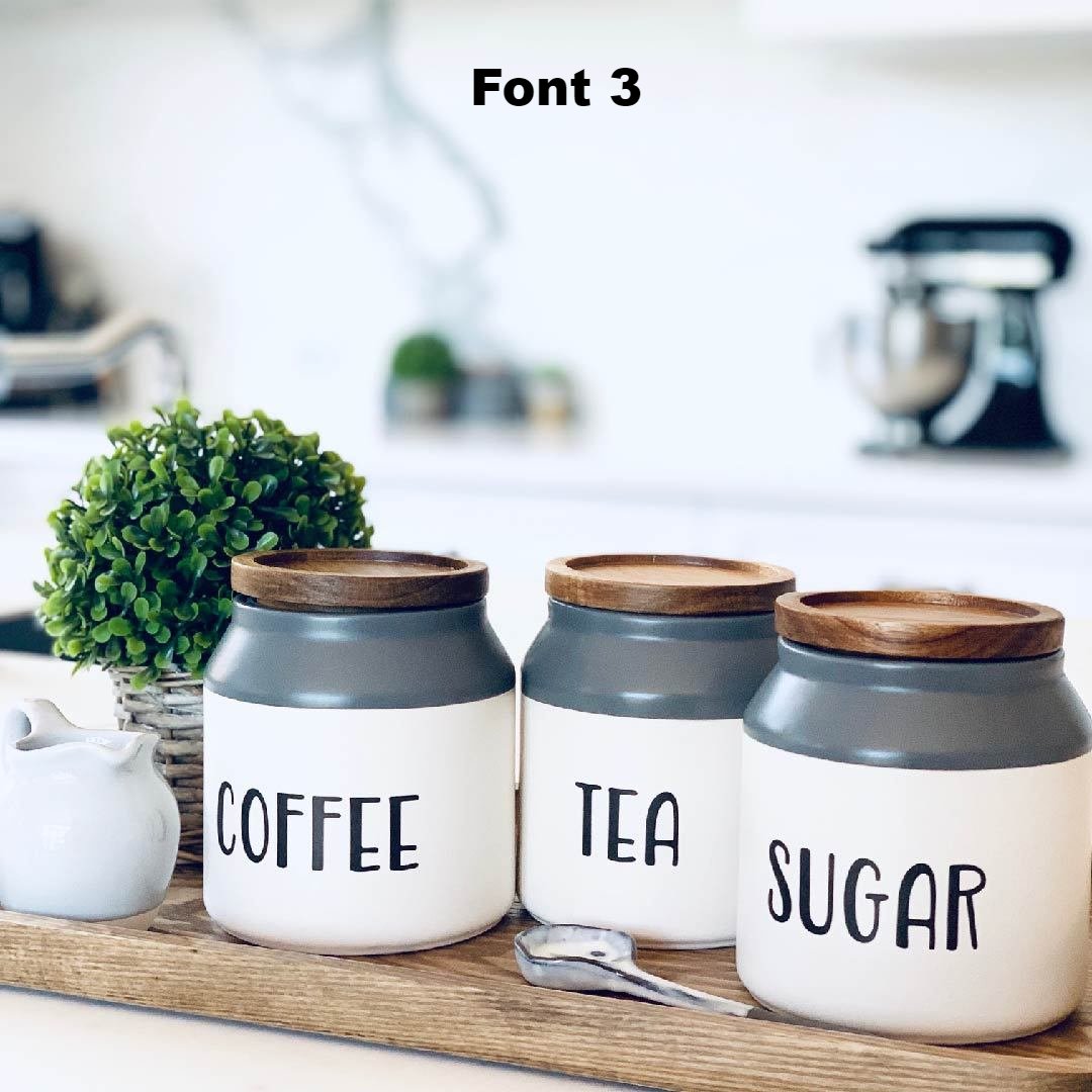 Coffee, Tea and Sugar Labels