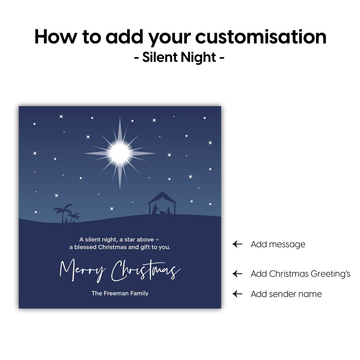 Christmas Label Set - Silent Night