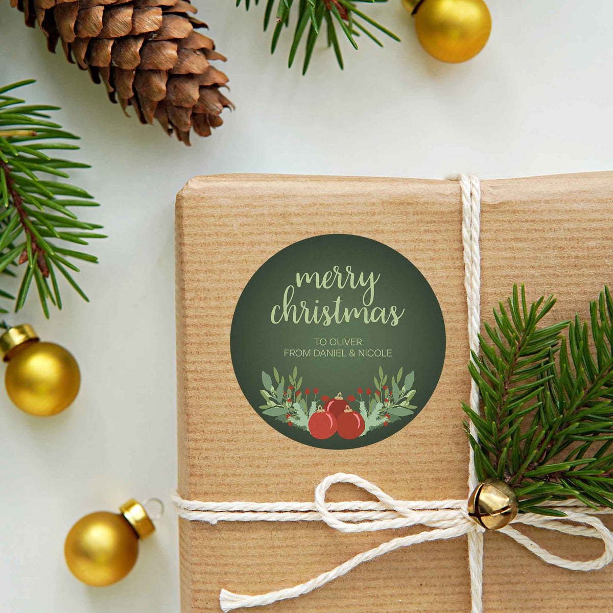 Christmas Label Set - Christmas Greenery