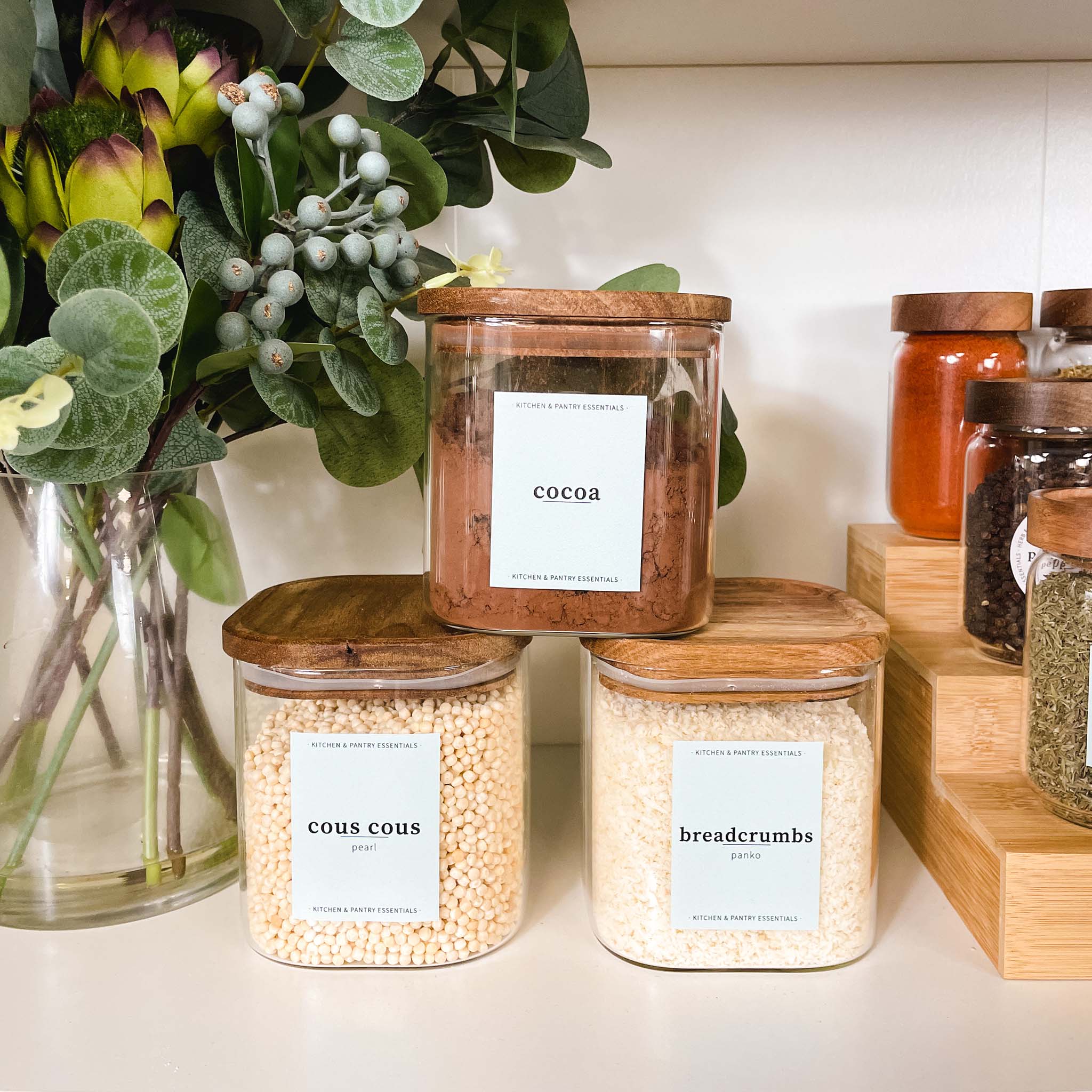 Pantry Label Set - Design 9 - Rectangle - The Pretty Store