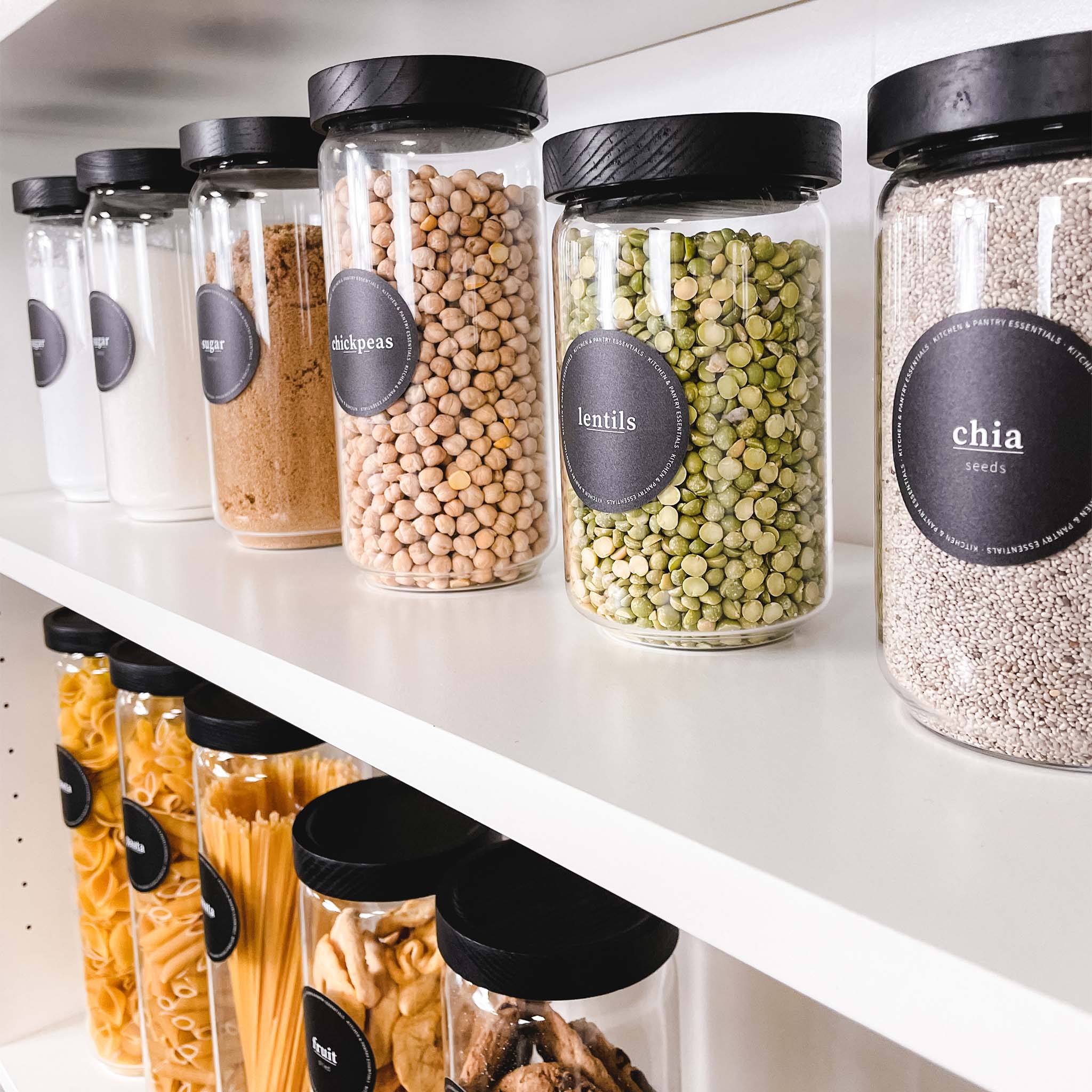 Pantry Label Set - Design 9 - Round - The Pretty Store