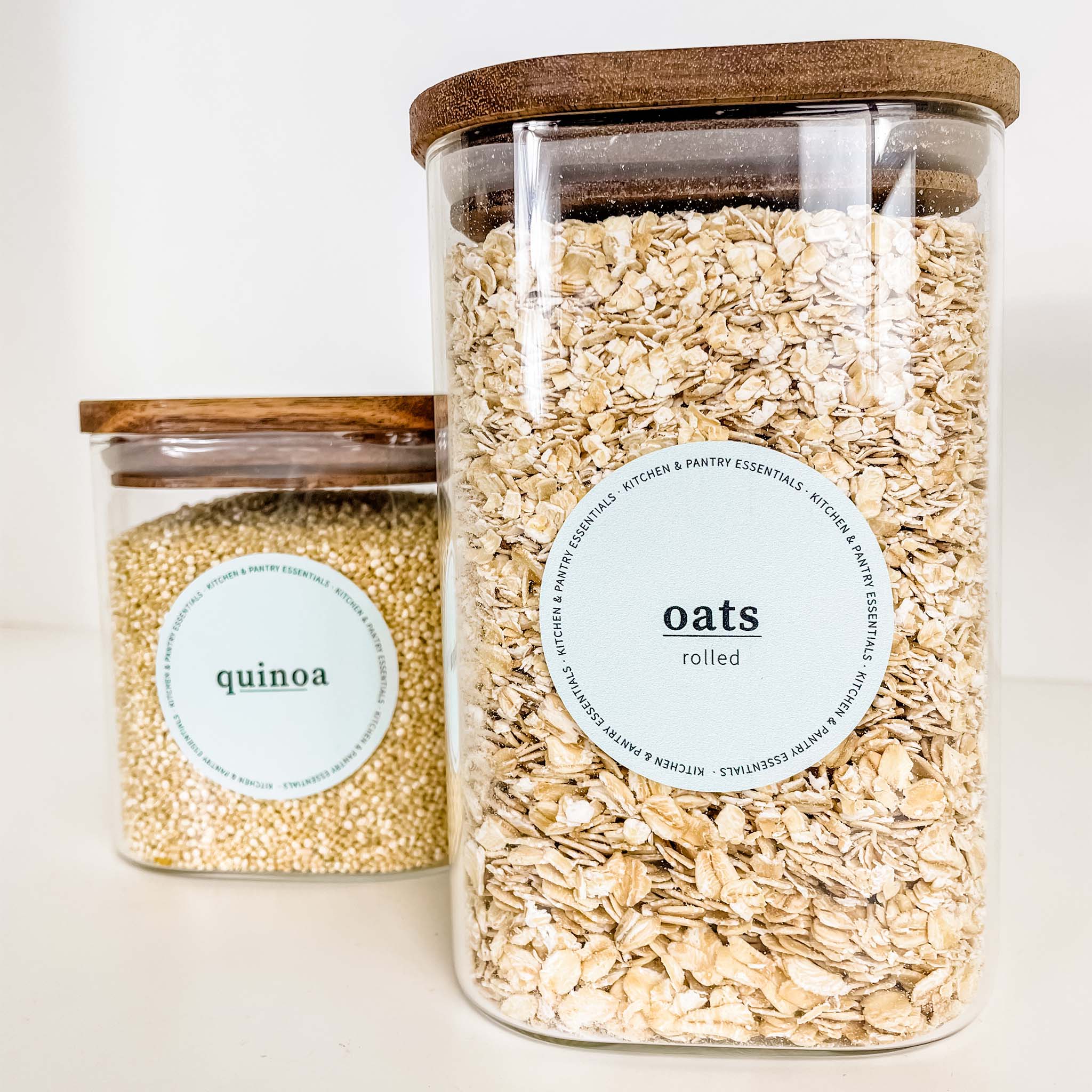 Pantry Label Set - Design 9 - Round - The Pretty Store
