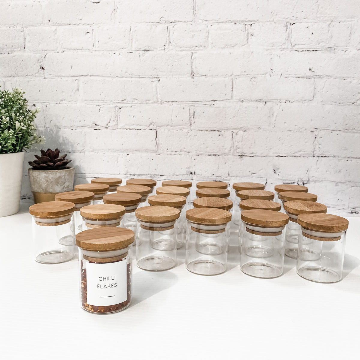 75ml Bamboo Spice Jar Set