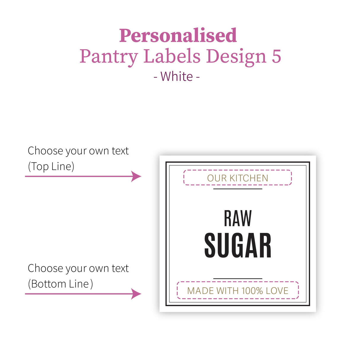 Personalised Pantry Label Set - Design 5