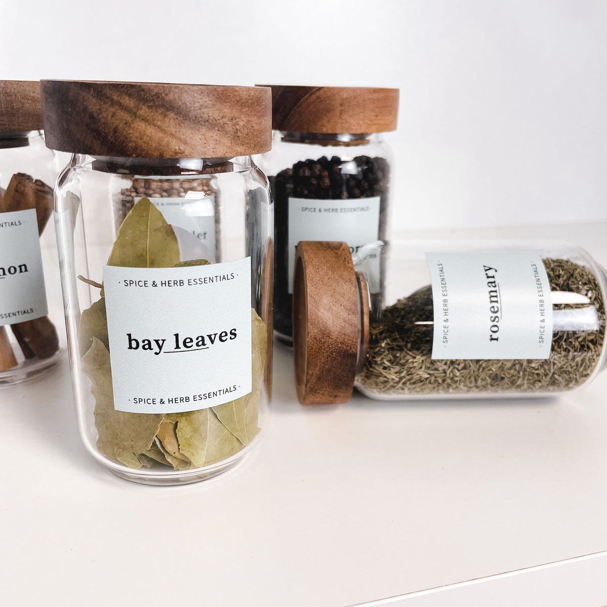 Spice Jar Label Set - Design 9 - Square