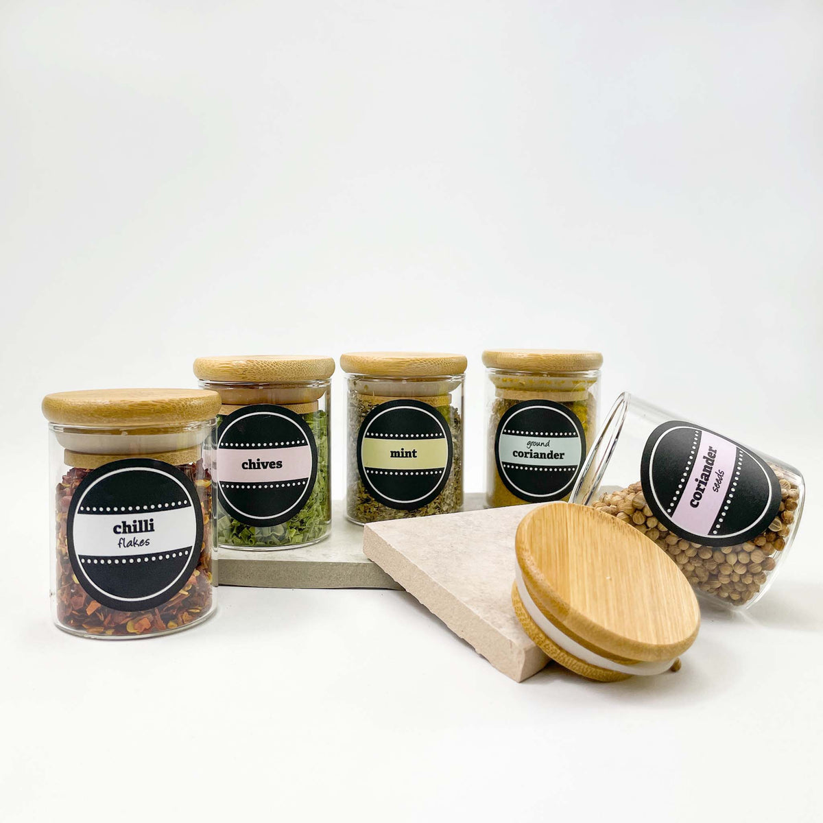Spice Jar Label Set - Design 2