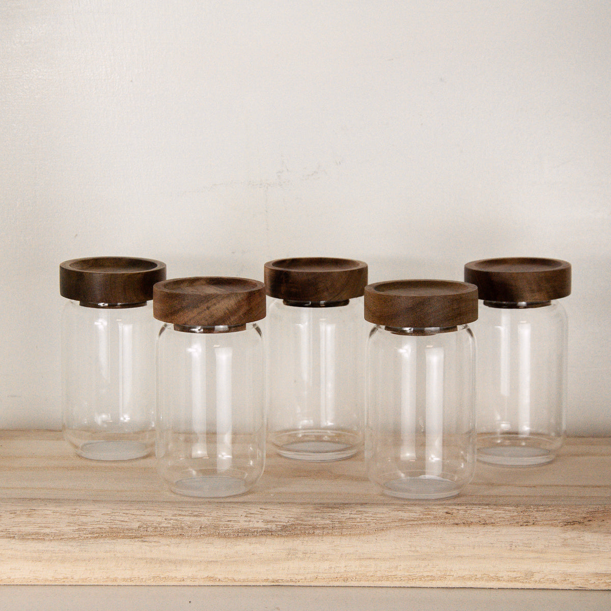 Woodend Spice Jars - Acacia (Various Sizes)