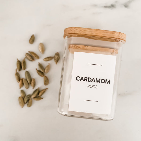 Bamboo Square Spice Jars – 200ml